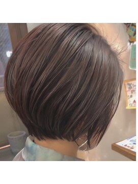 フィン(FiN by allure) 髪質改善ショート×ピンクベージュ/下河原 聡