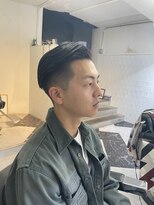 メリケンバーバーショップ フクオカ(MERICAN BARBERSHOP FUK)&nbsp;クラシックかきあげバーバーフェード