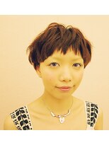 ヘアーリゾートガーデン 南林間店(Hair Resort Garden)&nbsp;ココアベージュが大人可愛いマッシュショート/ヘルシースタイル