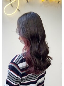 アジールヘア 北千住駅西口店(agir hair) インナーピンク インナーカラー ピンクカラー北千住ブリーチ