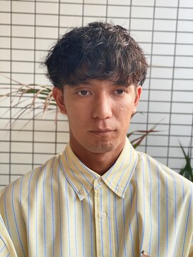 スウェル 船橋店(Swell) ハイライト/マッシュパーマ/束感/波巻き/メンズ