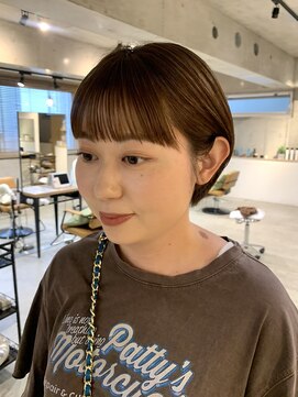 ラボヌールヘアーパルフェ 大宮西口店(La Bonheur hair parfait) 耳掛けショート× ワイドバング　【松梨】