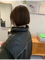 ベンジー 天神店(benji) どの角度からでもまっすぐきれいに見えるようにカットします!