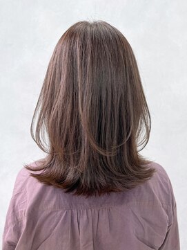 アイティー バイ アルバム 中野店(IT by ALBUM) ワンカールレイヤーロブ_フルバングレッドブラウン_ba474141