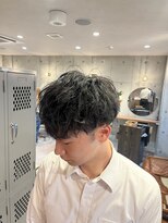 ランプ(Lamp)&nbsp;癖毛を活かしてカットしてパーマ感セット！