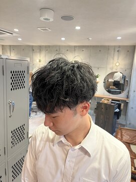 ランプ(Lamp) 癖毛を活かしてカットしてパーマ感セット！