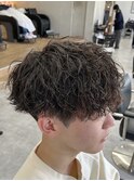 ツイストスパイラルパーマ縦落ちパーマ新潟メンズパーマ万代新潟