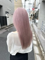 ブリーチダブルカラーホワイトカラーインナーカラー裾カラー艶髪
