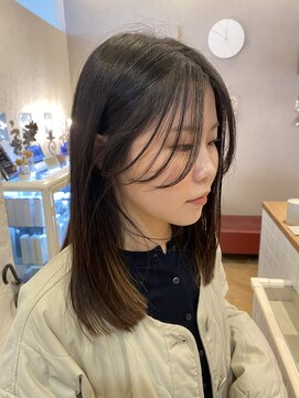 カモン(CAMON) 重ためセミロング/ワンレン/長い前髪