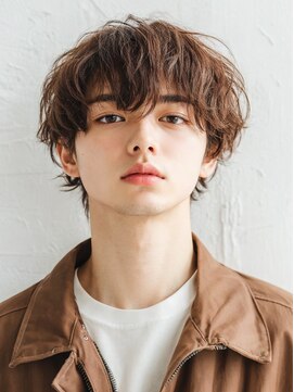 クラン 横浜(Clanc) サーフカール フェザーパーマ スパイキーショートブルーブラック