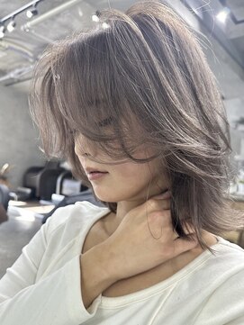 アポロ 横浜駅店(apollo) バレイヤージュハイライトシャドールーツダブルカラーレイヤー