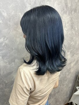 シオ ヘアー デザイン(Sio. hair design) ネイビーブルー