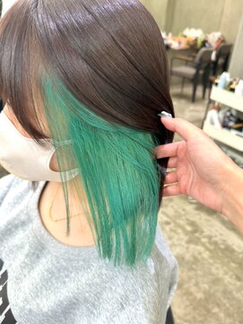 ロンド 表参道店(Lond) ◆ブリーチホワイトグレージュダブルカラーインナーカラー表参道