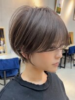 ラフ 立川(Laff)&nbsp;ショートヘアショートボブ白髪ぼかしハイライトカラーボブ