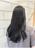 ブリーチなし《ネイビーブラック》AKANE
