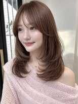 ナナローネス 渋谷(nana loness) レイヤーカット 韓国風スタイル まろやかベージュ くびれヘア