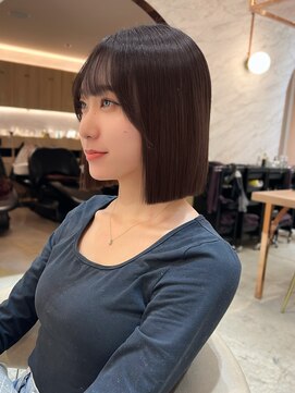 ロンドクレール 川崎(Lond clair) 【北澤華】ブリーチなし/髪質改善/ピンクベージュ/前髪/川崎