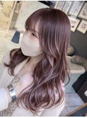 大人可愛いピンクベージュ