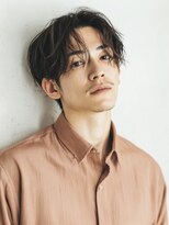 プラス セカンド ヘア(Plus 2nd)&nbsp;センターパート/ニュアンスパーマ/メンズ/30代40代