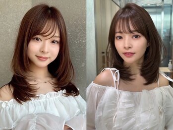 シー バイ ロンド 新宿(Sea by Lond)の写真/360度どこから見ても可愛い！小顔映えトレンド前髪カット&顔周りデザインでいつでもキマる◎［新宿/前髪］