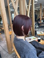 エト(eto) ブリーチ無しでできる!レッドカラー 赤髪 ボルドーカラー