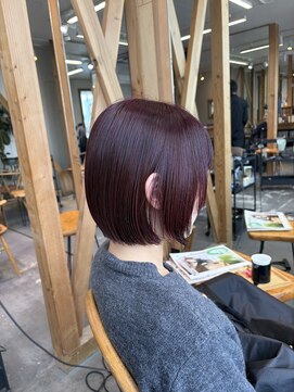 エト(eto) ブリーチ無しでできる!レッドカラー 赤髪 ボルドーカラー