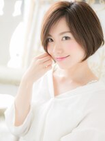 大波純一美容室パーティハン&nbsp;大人美人似合わせカラー前下がりショートボブa小山20代30代40代