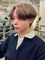 ノラ シブヤ(NORA)&nbsp;サンウォン風ナチュラルセンターパートエンドカラー韓国マッシュ