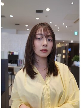 ヴィサージュ ギンザ VISAGE GINZA やわらかミディ×シースルーバング
