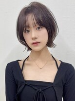 アンドカオマワリカットファム(Fann.)&nbsp;【韓国風】丸みショートボブ×顔まわりレイヤー
