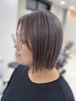 hyon myon/RISEbyREVO 綾瀬店【ヒョンミョン】&nbsp;ハッシュカット/デザインカラー/グレージュ[綾瀬駅/韓国ヘア]