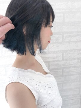 ジーナ 西荻窪(Zina) インナーカラー☆ネイビー