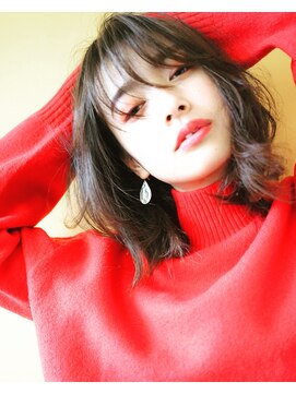 ミラレスカ 栄(MIRA RESCA) 可愛い感じの切りっぱなしボブ byウラタニ