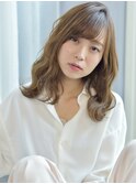 シアカラーで大人かわいい艶髪◇透明感×ゆるふわレイヤー