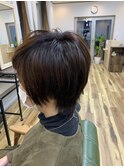 30代、40代、50代、カラー、ショート、ショートスタイル