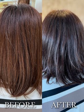 アークスヘアー 大人可愛い明るい白髪染め☆透明感ツヤ感ラベージュ