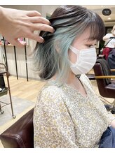 ミントグリーン☆【インスタで見かけるオシャレな色味】[ブリーチ/ダブルカラー/インナーカラー/吉祥寺]