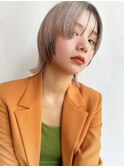 ピスタチオグレージュ*ハイトーン*デザインカラー*イメチェン1