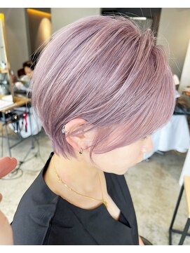 アン(un) ショート/ブリーチ/カラー/ラベンダー