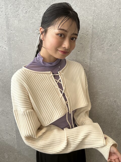 三軒茶屋_レディース_ヘアアレンジ_ヘアセット_編み込み_小顔