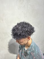 クロー(CROW)&nbsp;波巻きパーマ×ダークグレージュ