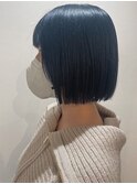 ショート【ボブ・ダークブルー】
