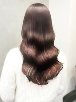 リークフー(Ree cu fuu) 20代30代40代ピンクアッシュ髪質改善カラー艶感ウェーブヘア