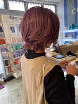 コワファースト 大分(COIFF1RST) ショートウルフピンクカラー