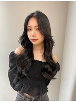 ボタン ハカタ(VOTAN hakata)&nbsp;博多/韓国ヘア/レイヤーカット/前髪顔周り/センター分け/暗め