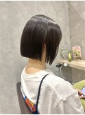 【RYOHEI】切りっぱなしボブ_黒髪ボブ_韓国風_オルチャンボブ