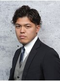 メンズツーブックパーマ<理容室><MEN'S/中野/バーバー>