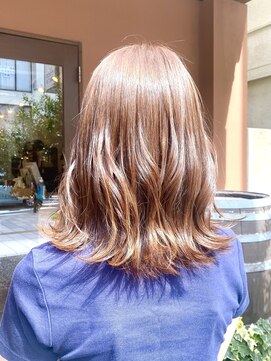 ココカラヘアー ニコ(cococara hair nico) ブリーチなし/ハイトーン/レイヤー/ベージュ/ピンク/韓国風