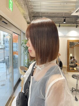 アドア 横浜(ADORE) 【ADORE横浜】切りっぱなしぱっつんボブ♪