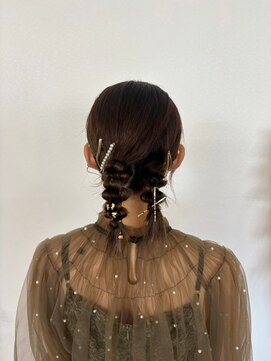 O ガーリーゆるふわツインテール 結婚式 二次会 お呼ばれ イベント